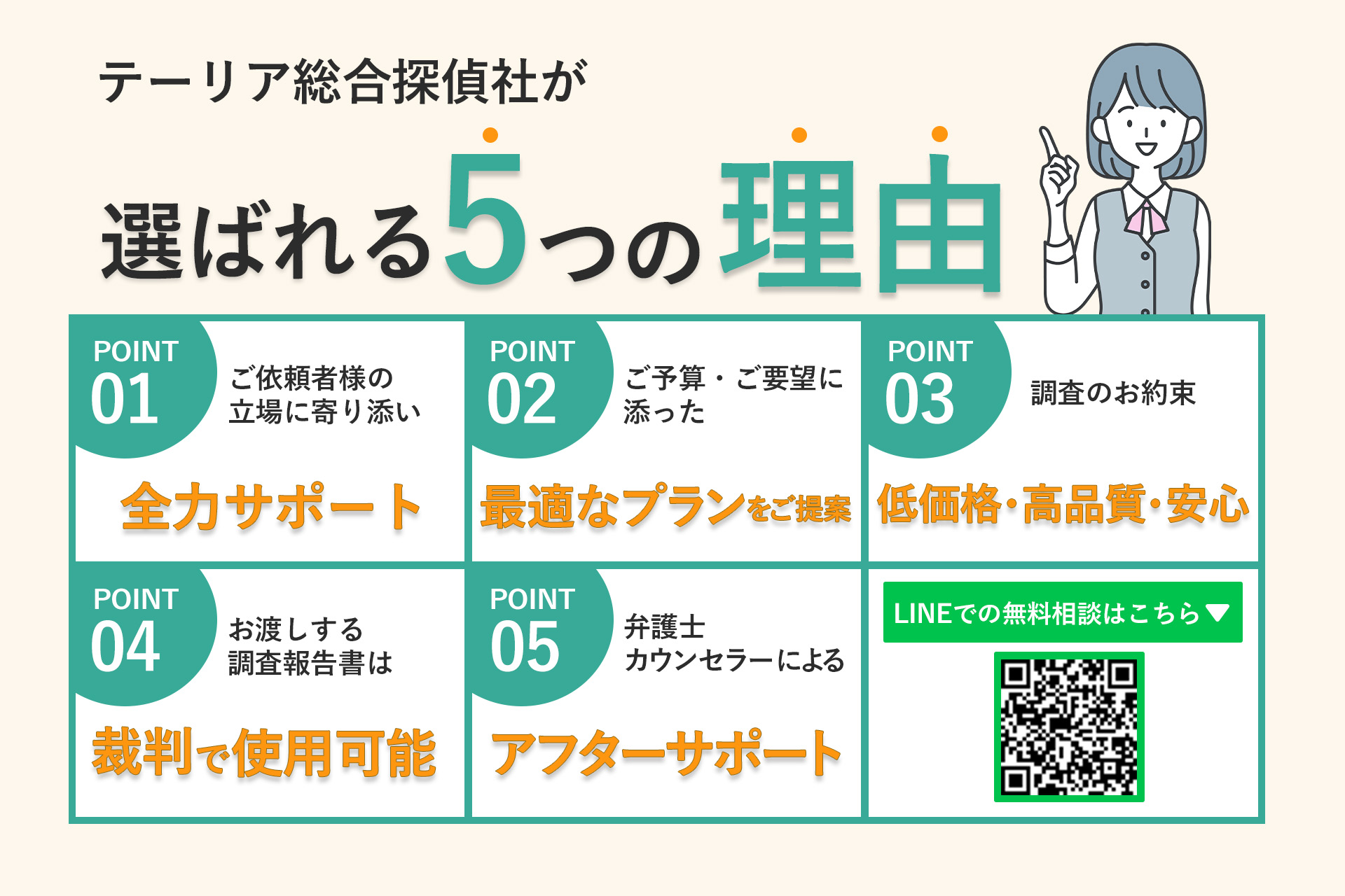 選ばれる5つの理由